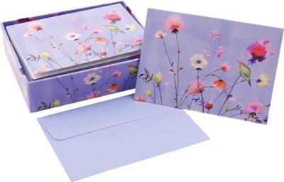 Lavender Wildflowers Notitiekaarten 14 stuks Lavender Wildflowers Notitiekaarten 14 stuks