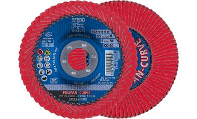 PFERD TOOLS 67689056 Co Sgp Curve Steelox Lamellenschijf Diameter 125 mm Boordiameter 22.23 mm 10 stuk(s)