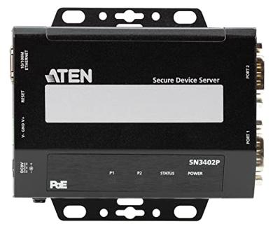 ATEN SN3402P 2-poorts RS-232/422/485 Secure Device Server met PoE
