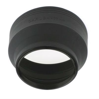 Caruba Rubberen Zonnekap 3in1 77mm