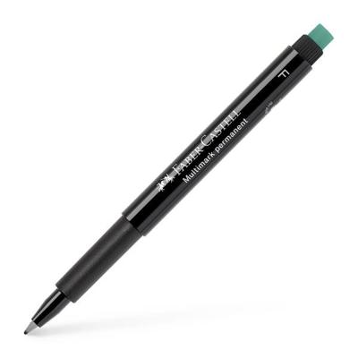 Faber Castell Marker Multimark permanent - F zwart