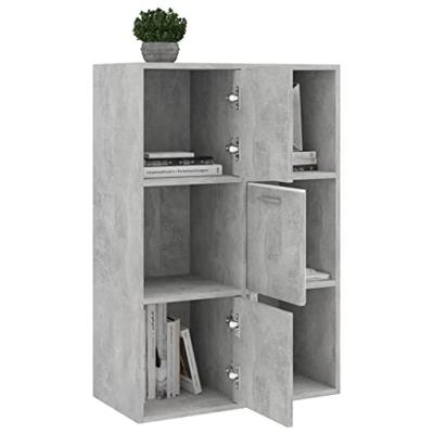 Opbergkast 60x29,5x90 cm bewerkt hout betongrijs