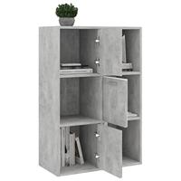 Opbergkast 60x29,5x90 cm bewerkt hout betongrijs - thumbnail