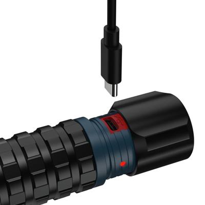 Ansmann LED Taschenlampe Survival TS3000RF wiederaufladbar Zaklamp werkt op Li-ion oplaadbare batterij of batterijgevoed SMD LED 15 h 223 g