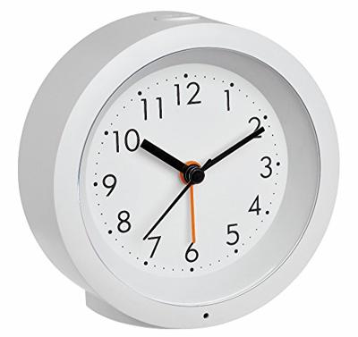 TFA Dostmann 60.1029.02 Wekker Kwarts Wit Alarmtijden 1 Slepend uurwerk (geluidsloos)