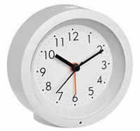TFA Dostmann 60.1029.02 Wekker Kwarts Wit Alarmtijden 1 Slepend uurwerk (geluidsloos) - thumbnail