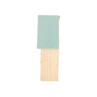 Esschert Design houten insectenhotel 10x24x29 cm naturel/mintgroen - thumbnail
