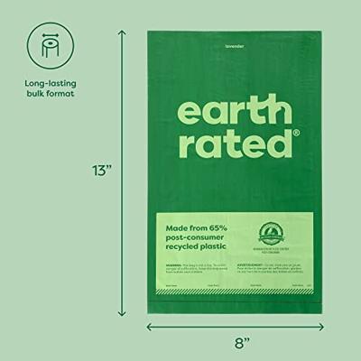EARTH RATED POEPZAKJES LAVENDEL GERECYCLED - thumbnail