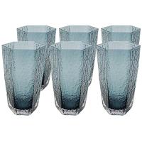 Kare Design Cascata Waterglazen hoog blauw 6st - thumbnail