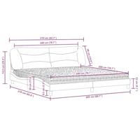Bed met matras "Hvar" kunstleer wit 200x200 cm - thumbnail