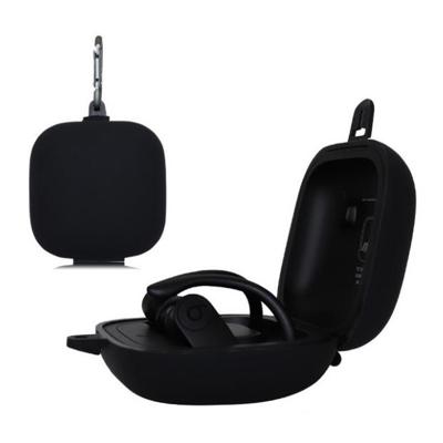 Effen kleur silicone draadloze Bluetooth oortelefoon beschermhoes voor beats Power beats Pro (zwart) Effen kleur silicone draadloze Bluetooth oortelefoon beschermhoes voor beats Power beats Pro (zwart)