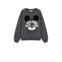 Mango Kids Mickey Mouse sweater met printopdruk antraciet - thumbnail
