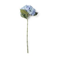 Kunstbloem hortensia - blauw - 63 cm - thumbnail
