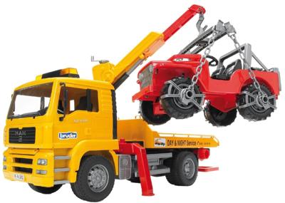 Bruder MAN TGA takelwagen met jeep 2750