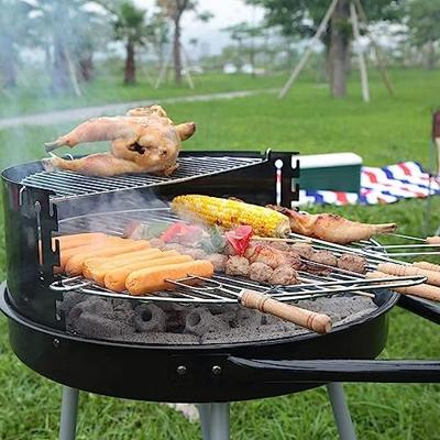 Kolenbarbecue met wielen Grill Zwart Ø 51 cm