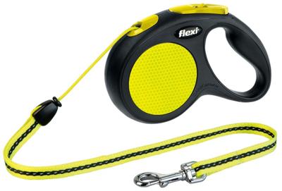 Hondenriem Trixie flexi New NEON Geel Reflecterend 5 m