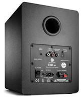 wavemaster CUBE NEO black - rek-luidsprekersysteem (50 Watt) met Bluetooth-streaming, digitale aansluiting en IR-afstandsbediening, actieve boxen, gebruik voor TV/Tablet/Smartphone, zwart (66380) - thumbnail