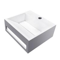 Wiesbaden Julia fontein Solid surface 30 x 28 x 12,5 cm mat wit - thumbnail