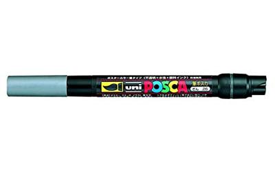 Paintmarker uni posca pcf350 brush 1-10mm zilver | 5 stuks Paintmarker uni posca pcf350 brush 1-10mm zilver | 5 stuks