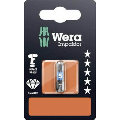 Wera 840/1 IMP DC Impaktor Bits SB, Hex-Plus, 5.0 x 25 mm - 1 stuk(s) - 05073905001