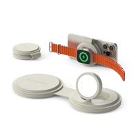 Satechi OntheGo 2-in-1 wireless oplader (15W) - Sand - thumbnail