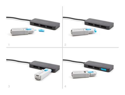 DeLOCK 20927 poortblokker Poortblokker + sleutel DisplayPort Blauw, Grijs Kunststof 5 stuk(s)