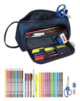 Schooletui met Accessoires Batman Legendary Marineblauw 20 x 11 x 8.5 cm (32 Onderdelen) - thumbnail