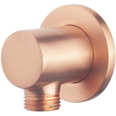 Wiesbaden Wandaansluitbocht Rond 1/2 Inch Geborsteld Koper