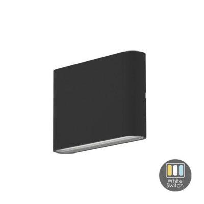 LED Wandlamp Callisto Zwart - Kleur instelbaar - 6 Watt - IP65 LED Wandlamp Callisto Zwart - Kleur instelbaar - 6 Watt - IP65