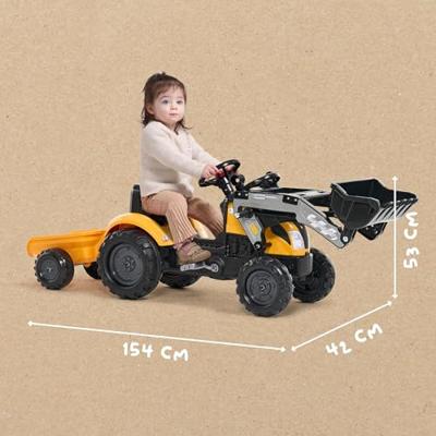 Mighty Builder Traptractor - FALK - Met aanhanger - Geel - 100% Gemaakt in Frankrijk - 50% Gerecycled plastic - Vanaf 2 jaar Mighty Builder Traptractor - FALK - Met aanhanger - Geel - 100% Gemaakt in Frankrijk - 50% Gerecycled plastic - Vanaf 2 jaar