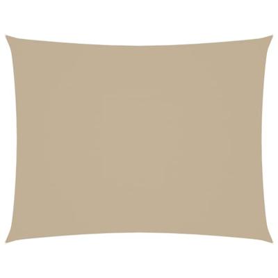 VidaXL Zonnescherm rechthoekig 2,5x4 m oxford stof beige - thumbnail