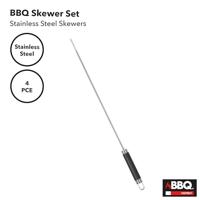 Barbecuespiesset Roestvrij staal 46,5 cm (4 Stuks) - thumbnail