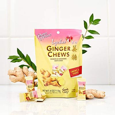 Prince of Peace Ginger Chews - 100% Natural Lychee 28 chews