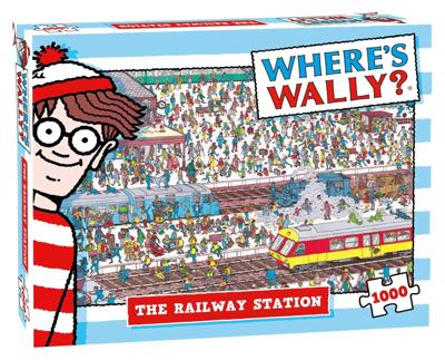 Jumbo puzzel legpuzzel where's wally railway station 1000st Jumbo puzzel legpuzzel where's wally railway station 1000st