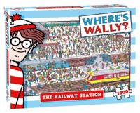 Jumbo puzzel legpuzzel where's wally railway station 1000st - thumbnail