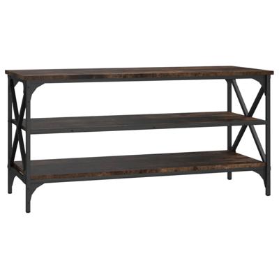 Tv-meubel 100x40x50 cm bewerkt hout gerookt eikenkleurig