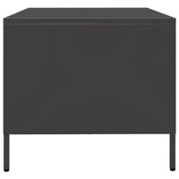 Tv-meubel 68x50x43,5 cm koudgewalst staal zwart - thumbnail