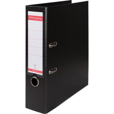Pergamy ordner, voor ft A4, volledig uit PP, rug van 8 cm, zwart