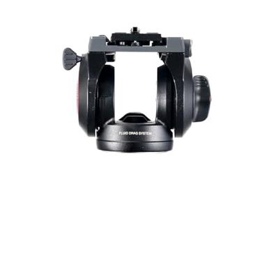 Manfrotto MVH500AH, lichtgewicht vloeistofvideokop met platte basis, schuifplaat voor snelle camera-aansluiting, ondersteunt meerdere statieven
