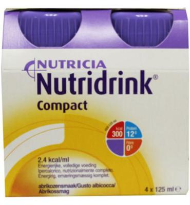 Nutridrink Compact abrikoos 125ml (4 st) Nutridrink Compact abrikoos 125ml (4 st)