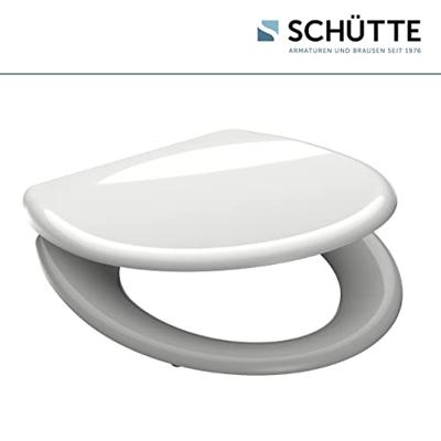 Toiletzitting Schutte White Duroplast Met Soft Close En Quick Release Wit - thumbnail