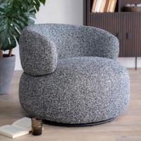 Eleonora Fauteuil 'Maeve' kleur Zwart - thumbnail