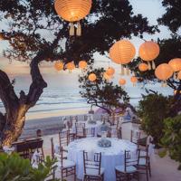 Set van 3 zonnelantaarns - LUMISKY - HIMALAYA - Ø30cm - Beige, crème en feestelijke bruiloft - warm witte LED - thumbnail