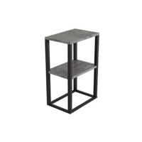 Nohr Nachtkastje 'Ram' Betonlook, 45 x 30cm, kleur Zwart - thumbnail