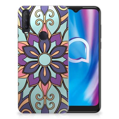Alcatel 1S (2020) | TPU Case | Purple Flower