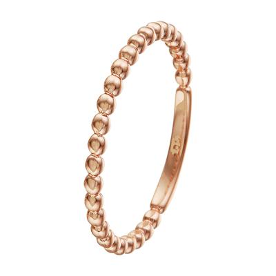 Rosegouden ring met bolletjes 1.5 mm