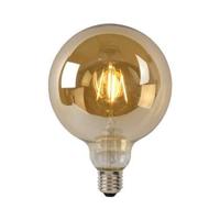 Lucide G125 - Filament lamp - Ø 12,5 cm - LED Dimb. - E27 - 1x8W 2700K - Amber - thumbnail
