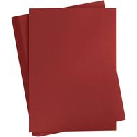 Creativ Company Gekleurd karton, a2, vel 420x594 mm, 180 gr, donkerrood, 100 vel/ 1 doos - thumbnail