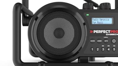 Perfectpro DBX3 DABBOX Bouwradio DAB+ FM Bluetooth Oplaadbaar