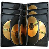 MediaRange BOX35-8 Jewel case 8schijven Zwart CD-doosje - thumbnail